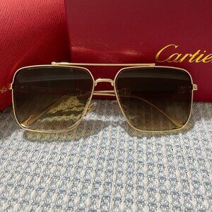 Cartier Gold Sunglasses